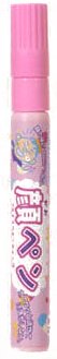 Pink face pen