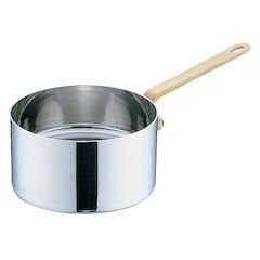 Sanho Sangyo PPT8902 UK Petite Pan, Single Handed, Deep Pot (No Lid), 3.5 inches (9 cm), 18-8 Stainless Steel + Anodized China