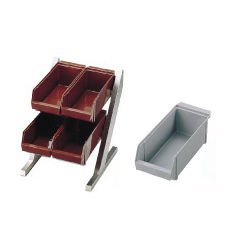 Compact Organizer Ash 2 Tier 2 Row (4 Pack) Gray / 62-6524-09