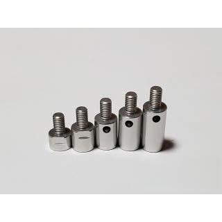 0.4 inch (10 mm) extension spacer (aluminum, silver)