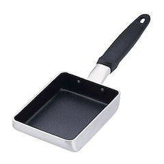 Endoshoji TKG ADLM102 Egg Frying Pan (W x D x H): 5.1 x 7.1 x 1.1 inches (13 x 18 x 3 kg), Thickness 0.16 inches (0.415 mm); Inner Surface: Fluorine Resin Processing, Non-Stick Aluminum, For Gas Fire,