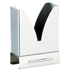 Okamura Press Industries PNH13 AH Hexfold Napkin Stand, Square Pattern, Pear, 18-0 Stainless Steel, Japan