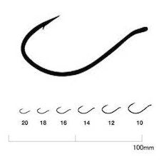 Gamakatsu 66139 Fly Hooks, C13-K, No. 14, 20 Pieces
