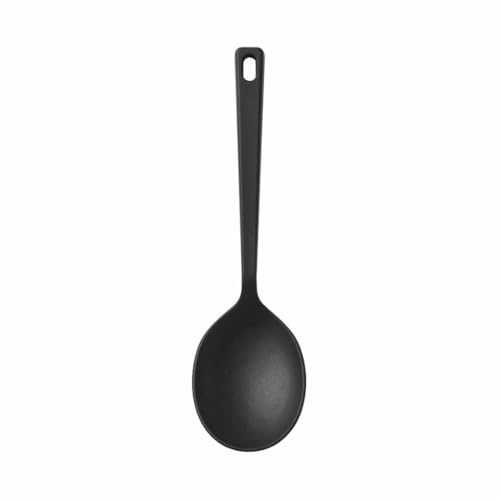MUJI 84376412 Silicone Cooking Spoon, Black, Approx. 10.2 inches (26 cm), Length