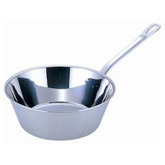 Endoshoji ATC3921 Commercial Power Denge, Taper, 8.3 inches (21 cm), Induction Compatible, Stainless Steel, Made in Japan