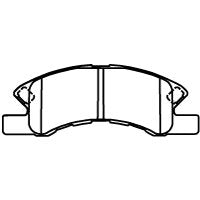 Miyaco (Asiatic) bure-kidyisukupaddo MD – 126 Brake Pads