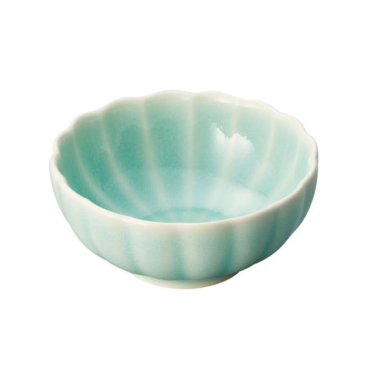 Chrysanthemum-Shaped Small Bowl – Mashu Celadon