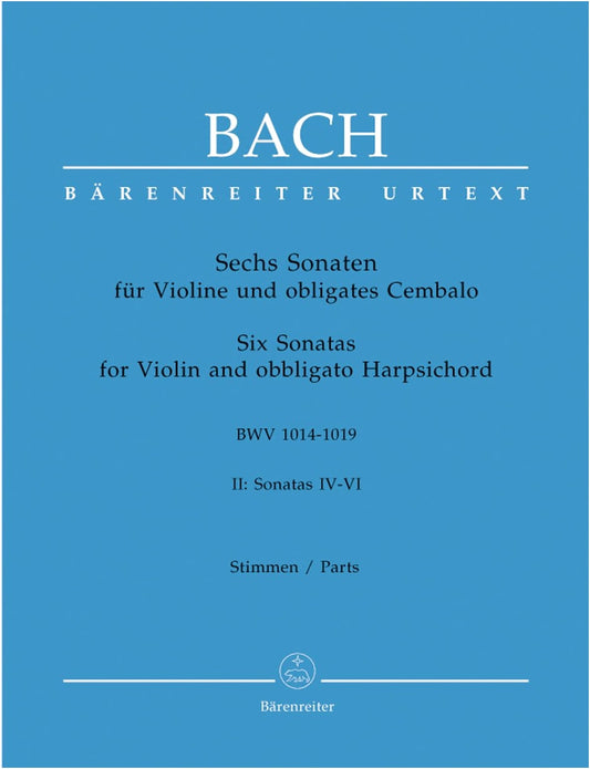 J. S. Bach: Violin Sonatas Vol. 2 (BWV 1017-1019) - New Bach Edition (Bärenreiter)