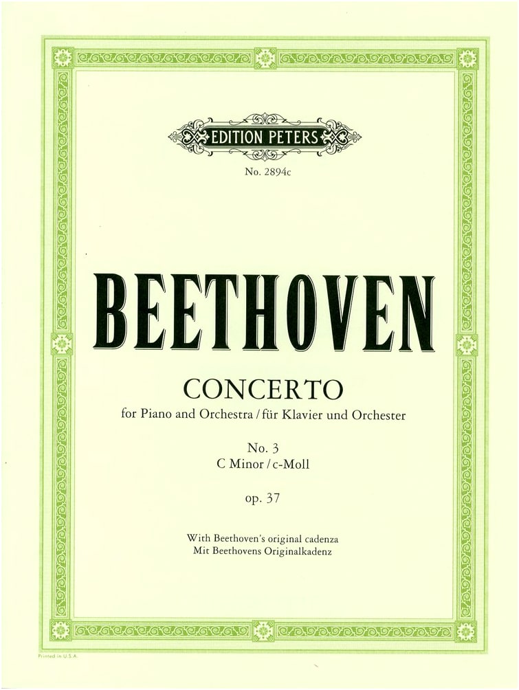 Beethoven: Piano Concerto No. 3 in C minor, Op. 37 - Peters Edition Piano Reduction