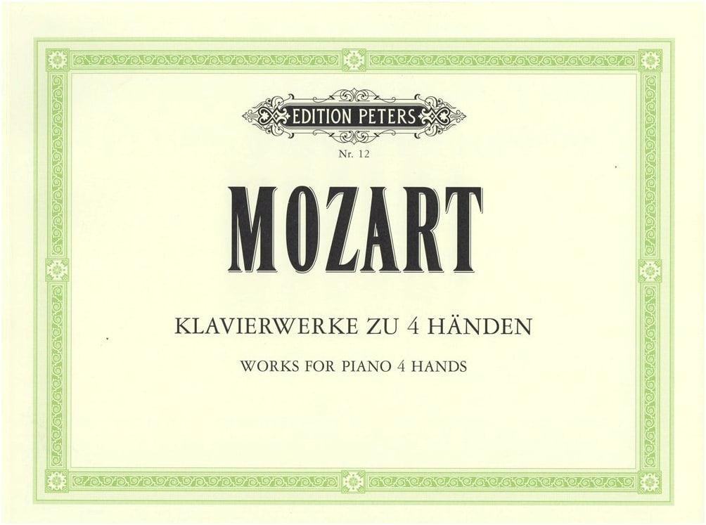 Mozart: Piano Duet Works Collection from Peters Edition
