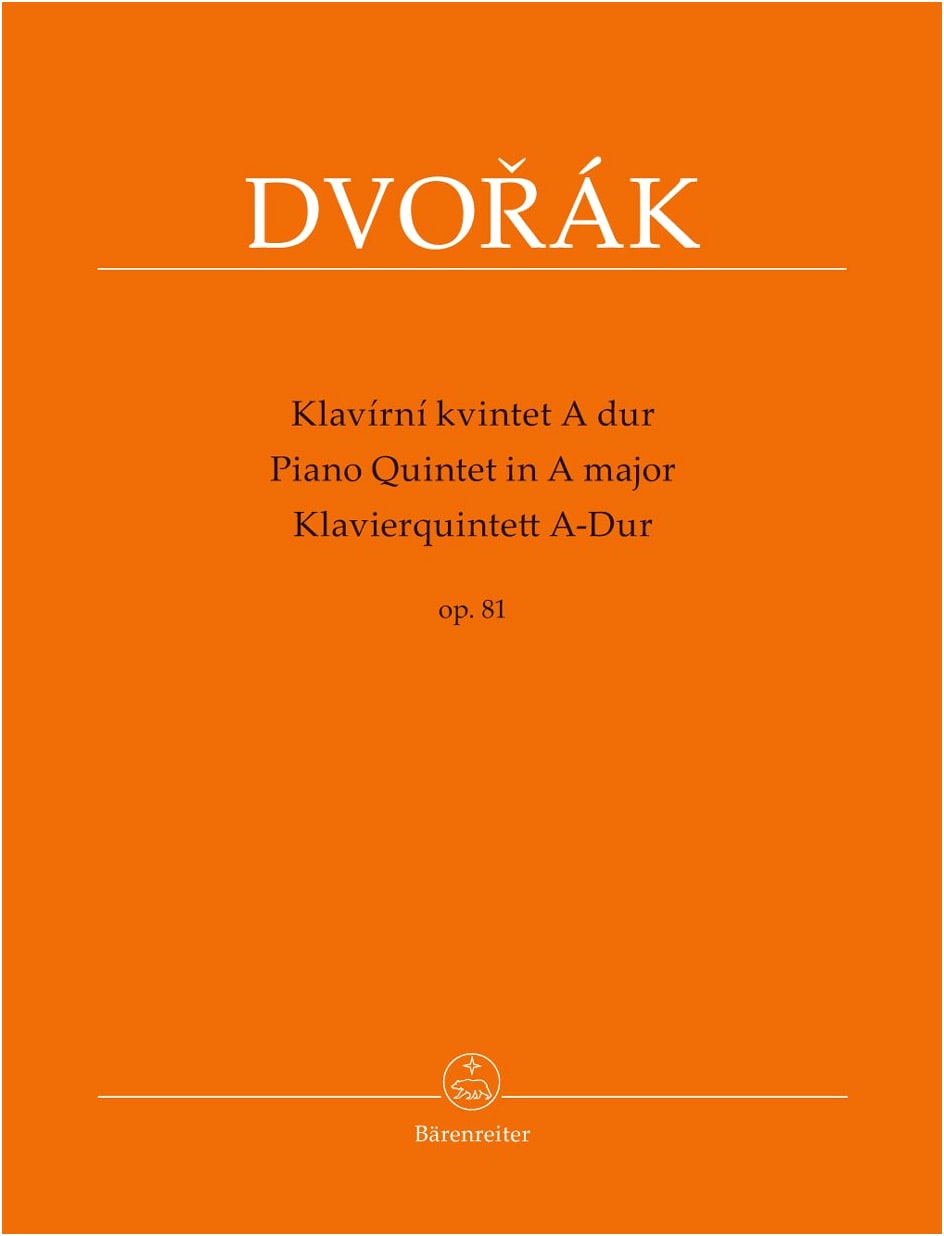 Dvořák: Piano Quintet No. 2 in A Major, Op. 81 - Chamber Music Part Scores