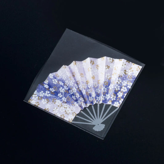 Fudeko Decorative Fan Picks – Fuji Yuzen Pattern (Pack of 50)