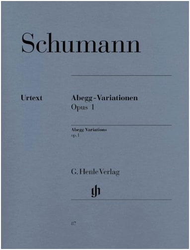 Schumann: Abegg Variations Op.1 / Henle Verlag / Urtext Edition