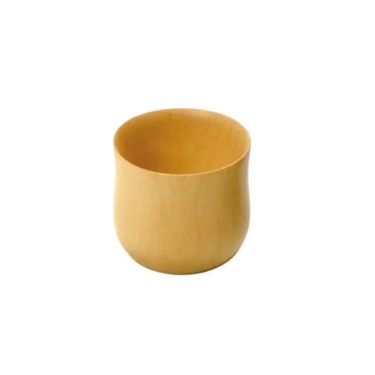 Wooden Wide-Mouth Chiyoguchi Natural – Handcrafted Boxwood Small Bowl