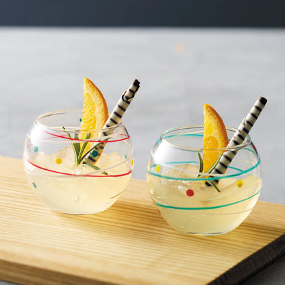 Glass Appetizer Bowl – Water Balloon Design (Blue)