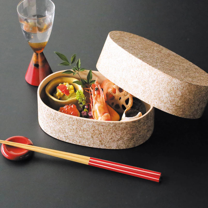 Reinforced Coated Wappa Bento Box (Ranshi White) – Modern Japanese Lunch Box
