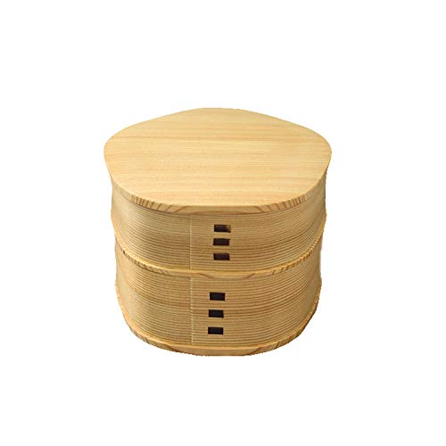 Bento Box Cedar Akita 梅花 Lunch Box 2 Tier Bent wappa Route (Crafts, Inc.