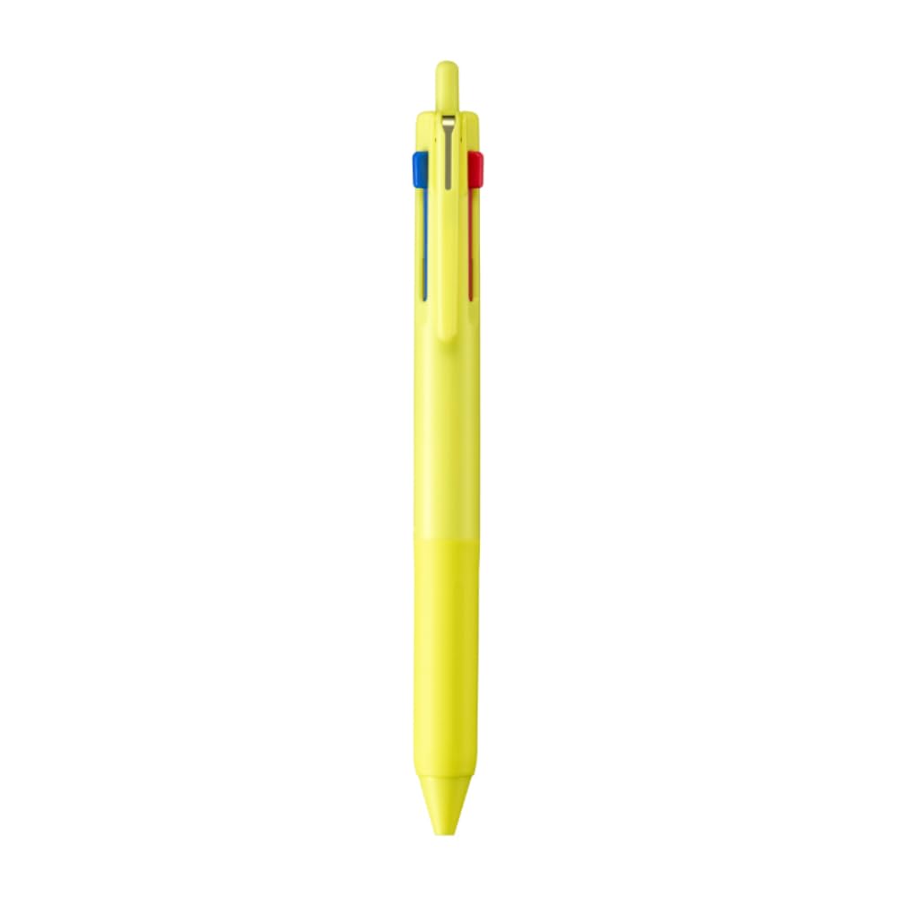 Uni Pencil Jetstream 3 Color Ballpoint Pen, 0.7mm, Lemon Yellow, SXE350707.28