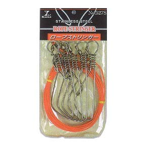 Kazaks Rope Stringer with 5 Stainless Steel Hooks, 5.9 inches (150 mm)