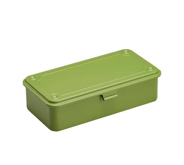 TOYO Steel Stackable Storage Box T-190, Japanese Tea Green