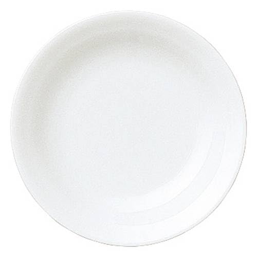 花伝(Kaden) Hanaden Koyo 50500014 Koyo Pottery Hakusho Rim 3.0 Plates, White Chinese, Mino Ware, Dishwasher Safe, Made in Japan