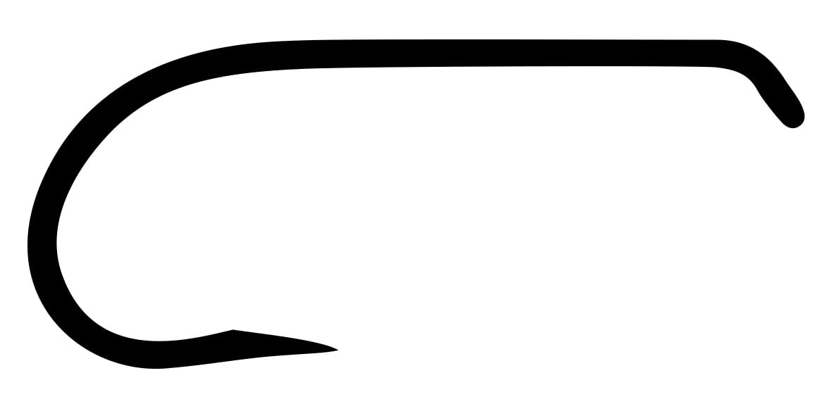 TIEMCO Q100 TMC900BL Fly Hook, Barbless Dry, No. 14