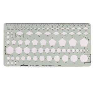 Gong pass template E110 General ruler B (large) 31110 (japan import)