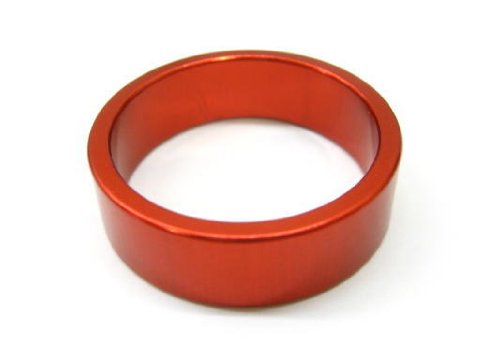 Bazooka Aluminum Head Spacer, Red, 1-1/8, 0.4 inches (10 mm)