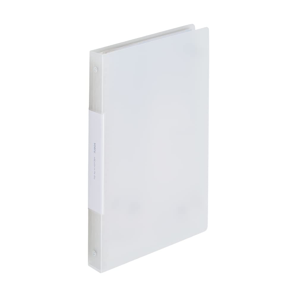 Lihit Lab SOERU N8501-1 Clear Book, Pocket Replacement Type, A4, 30 Holes, 15 Pockets, Frost Clear
