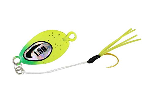 JACKALL Spoon Nano Drop 0.03 oz (0.8 g), Glow Chart