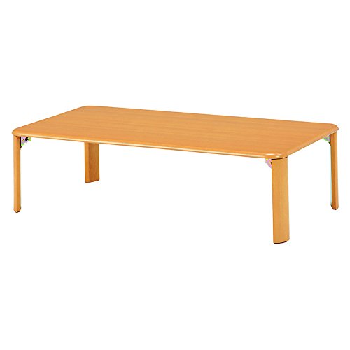 Hagihara VT-7922-105NA Low Table, Foldable, Compact, Natural, Width 41.3 inches (105 cm), Complete Product
