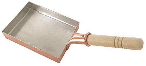 Nakamuradouki Copper Rolled Egg Making Pan 4.7 in. × 6.3 in. Made in Japan