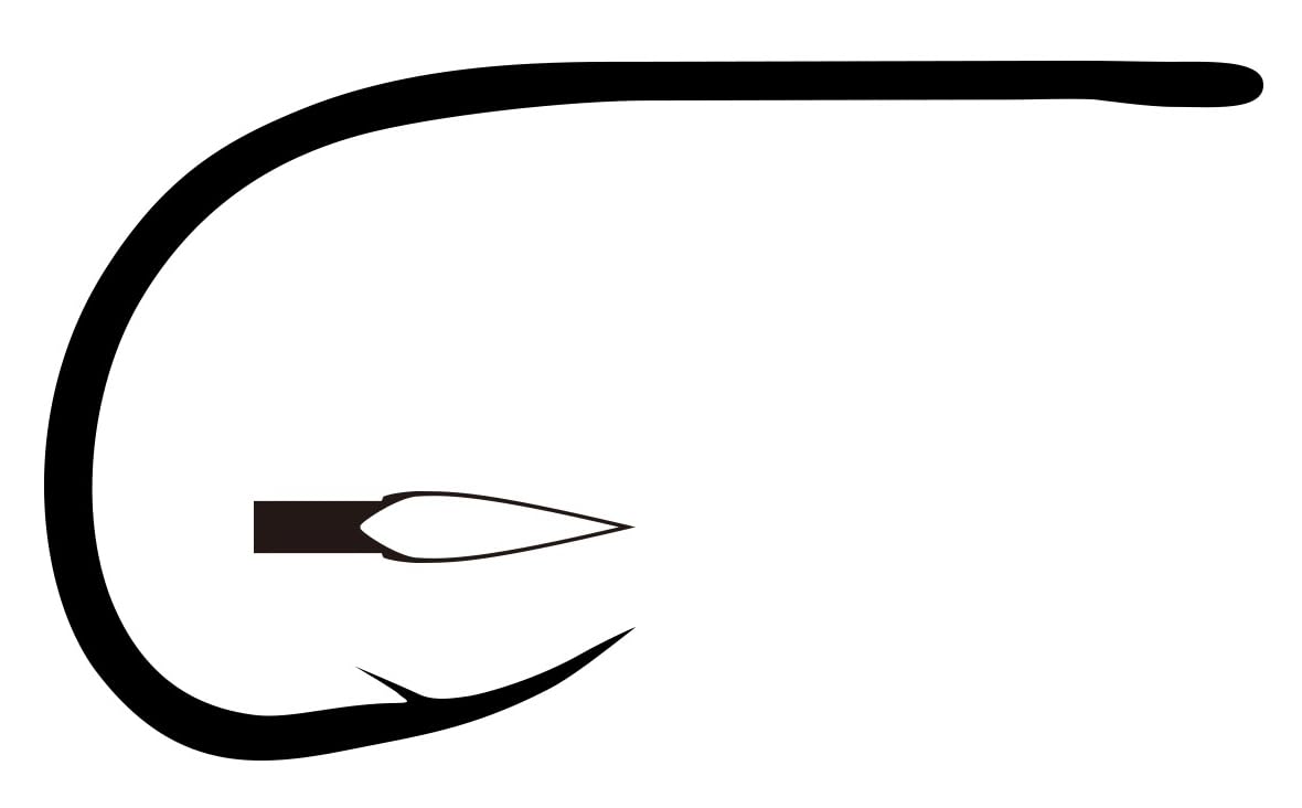 TIEMCO TMC600SP 3/0 Fly Hook, Small Pack, Black Nickel