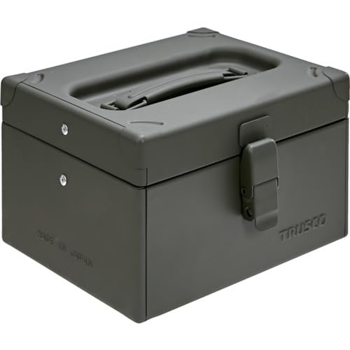 TRUSCO TB225-OD Single Opening Tool Box, Brushed OD 8.9 x 7.1 x 5.3 inches (225 x 180 x 135 mm)