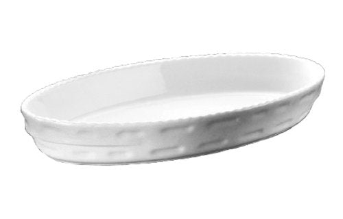 Royal No.240 Stacking Oval Gratin Dish, 15.7 inches (40 cm), White