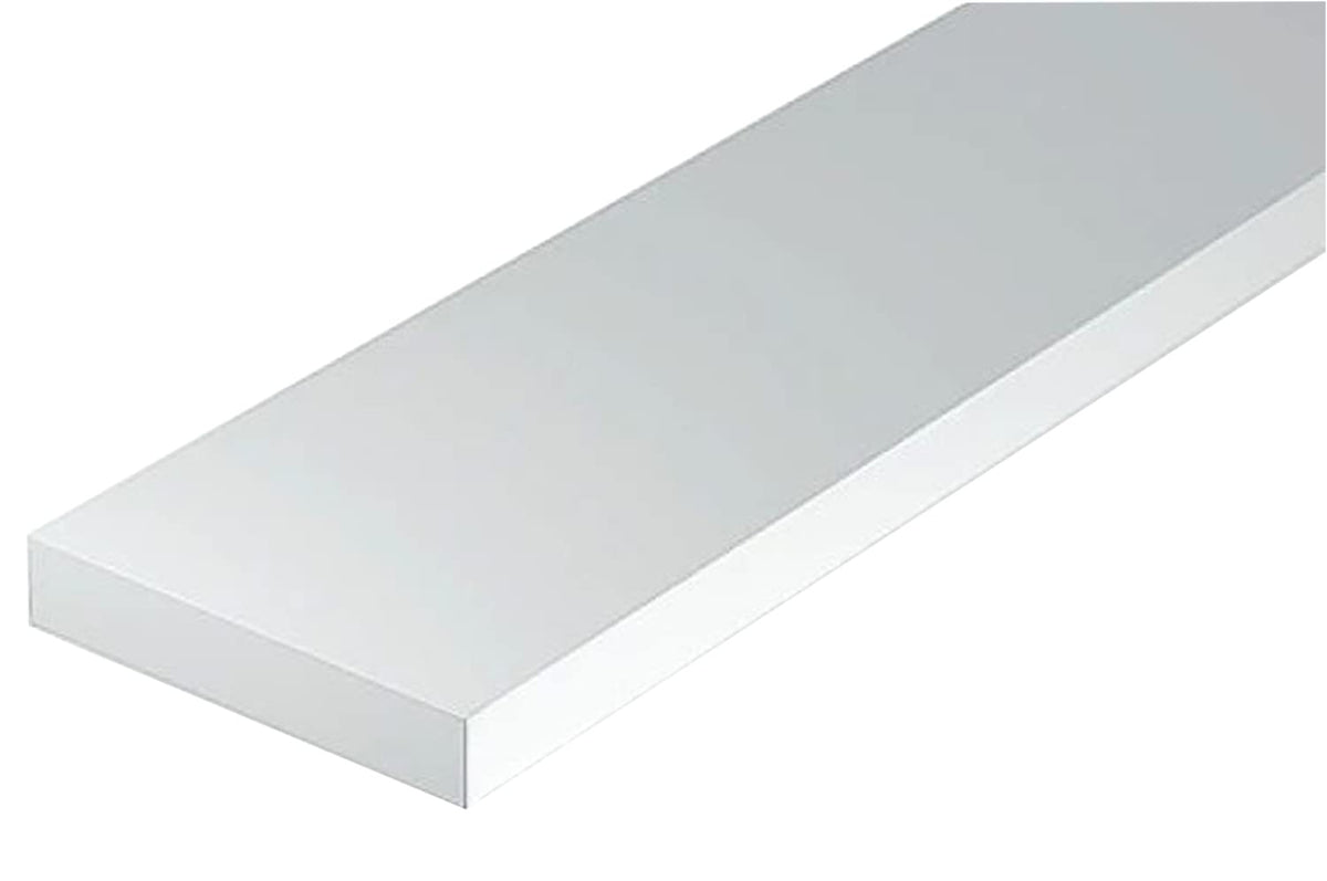 Evergreen 70EG138 Scale Model, Flat Rod, 0.75 x 4.8 mm, Pack of 10, Model Materials