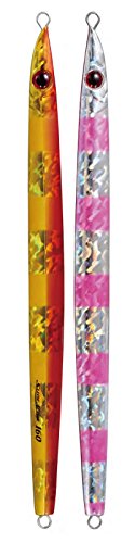 Shaut! Metal Jig Slide Actor 9.6 inches (243 mm), 5.6 oz (160 g), Red Gold Pink Zebra #51 (RGPZ) 122SA Lure