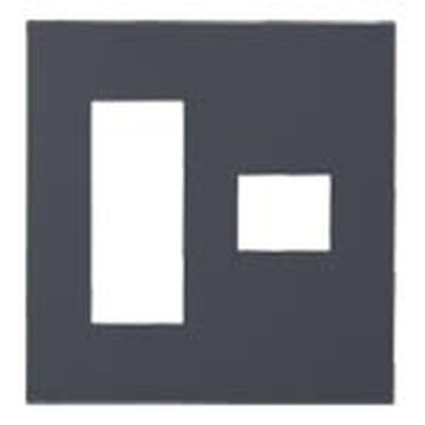 Panasonic Simple Fireproof Plate SO-STYLE WNS6774H Set of 4, Matte Gray Width 4.5 x Depth 2.7 x Height 4.7 inches (116 x 6.8 x 120 mm)