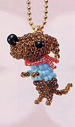 Bead Kit Petite Animal Dachshund No.13 [Bead Kit/Strap/Charm/Animal]