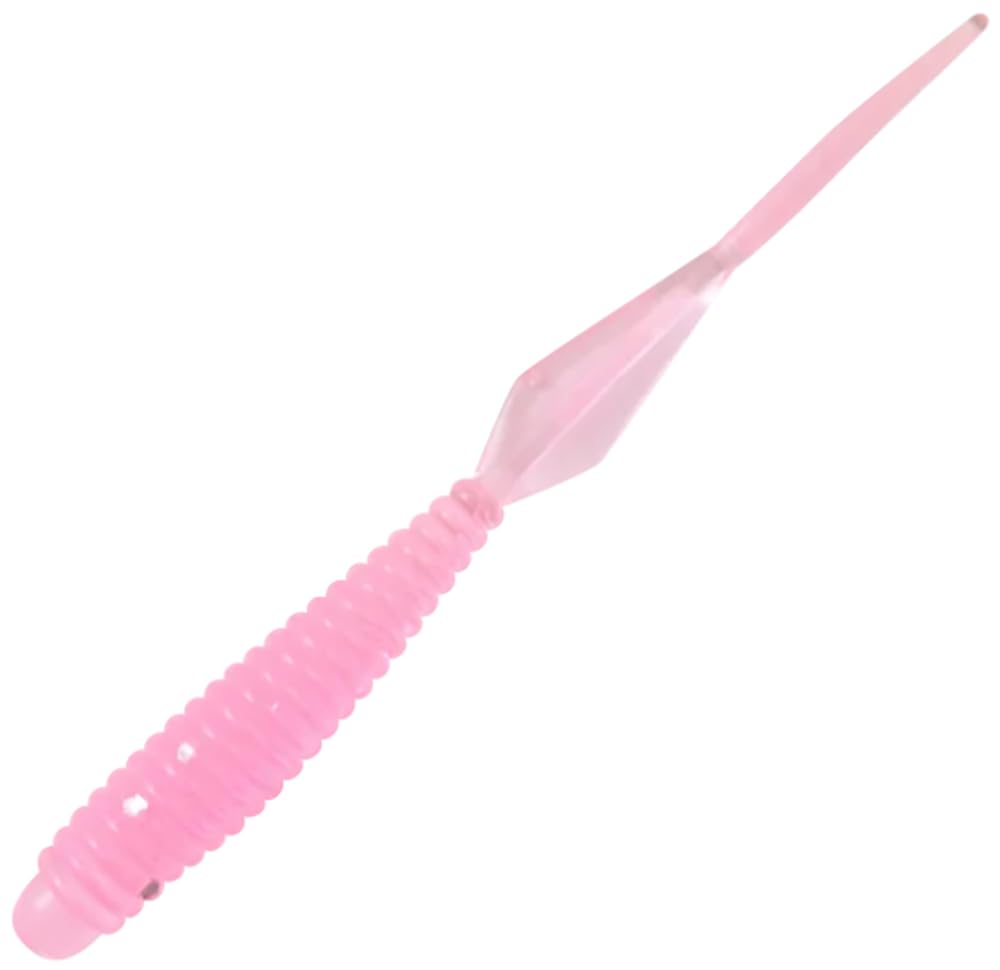 HARIMITSU MBW05 Worm Bootie Shake, 2.5-Inch, UV Clear Pink