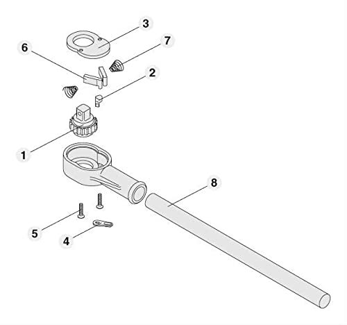 TONE Repair Kit for Ratchet Handles RK-572N Insertion 1 inch (25.4 mm)
