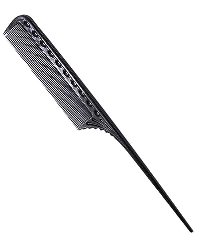 YS Park 111 Super Tint Rat Tail Comb [Thick] - Carbon