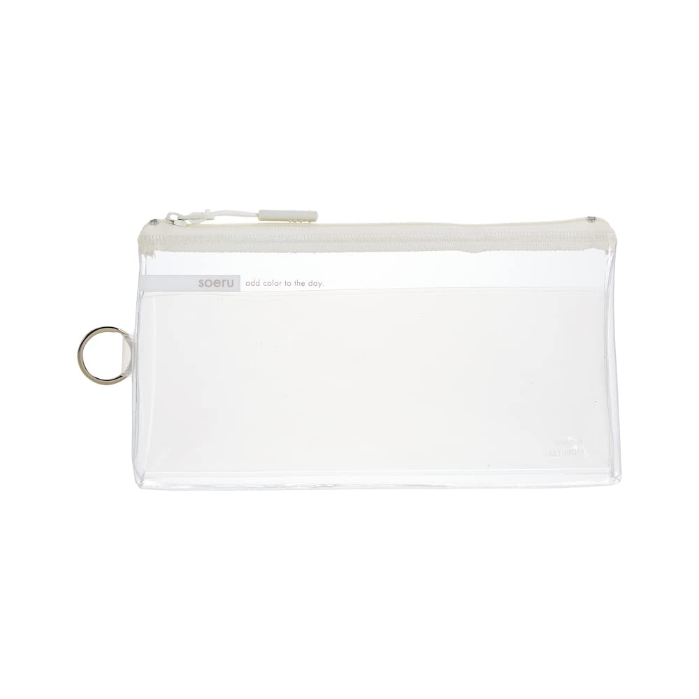 LIHIT LAB SOERU A8100-1 Transparent Clear Pen Case, Approx. 20 Pens