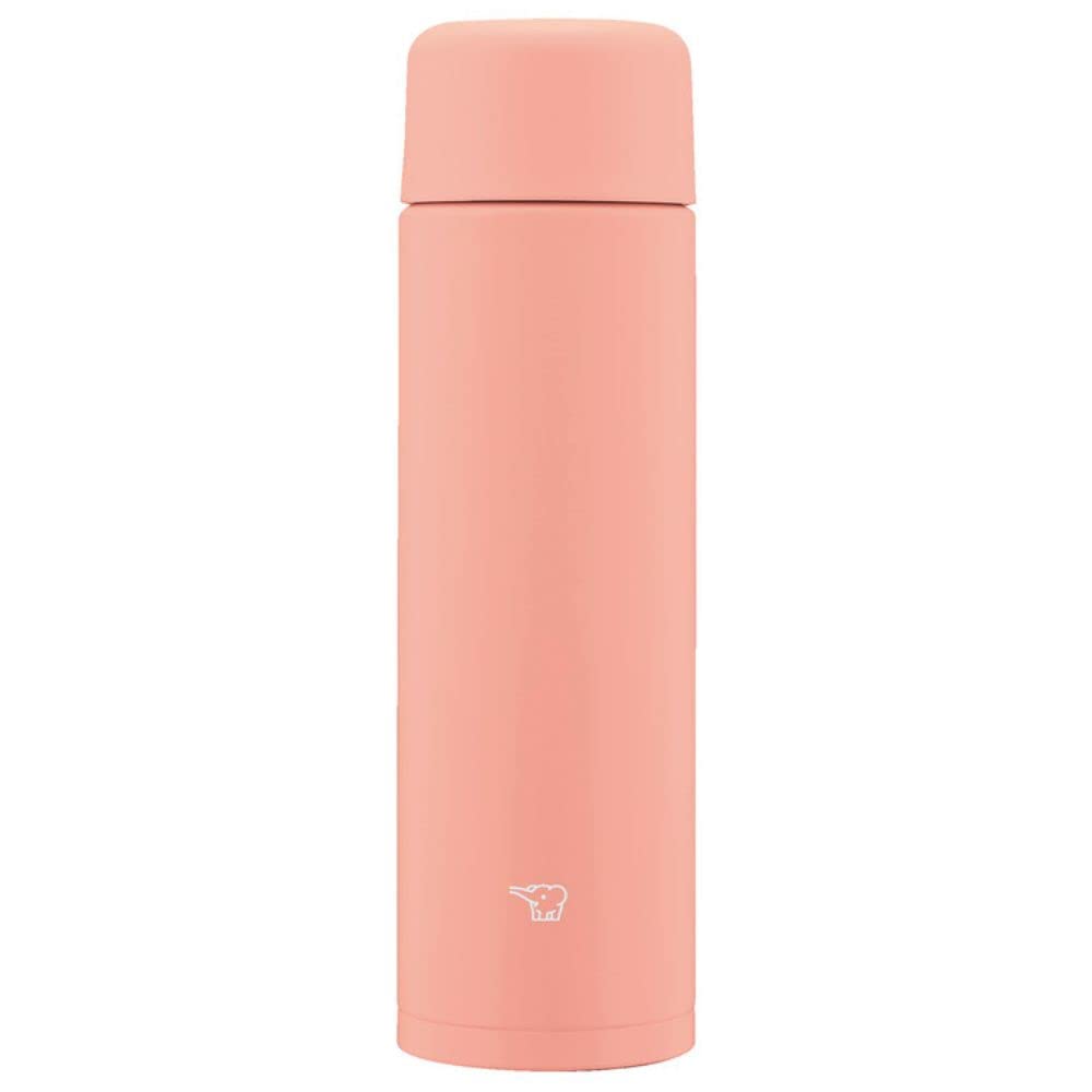 Zojirushi SM-MA35-PM Water Bottle, Seamless Stopper, Small Capacity, 11.8 fl oz (350 ml), Screw, Stainless Steel Mug, Dahlia Pink, Integrated Washer and Washer, Easy to Clean, Only 2 Pieces