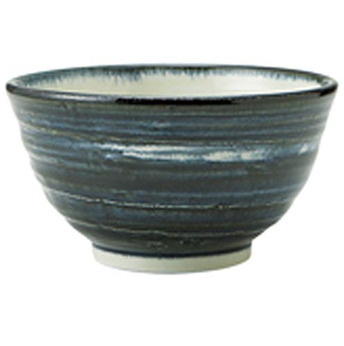 minoru touki ancient your dandruff grained 5.5 cun anti-bowl blue ƒÓ16.2~8.9cm mino ware φ6.48×H3.56in