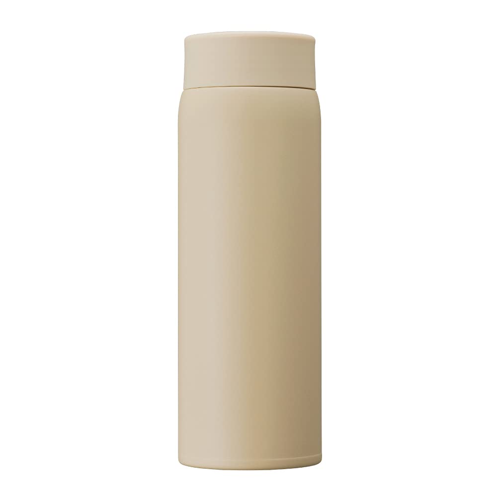 Doshisha Fluffy Air Mug Bottle, 16.2 fl oz (480 ml), Latte Beige
