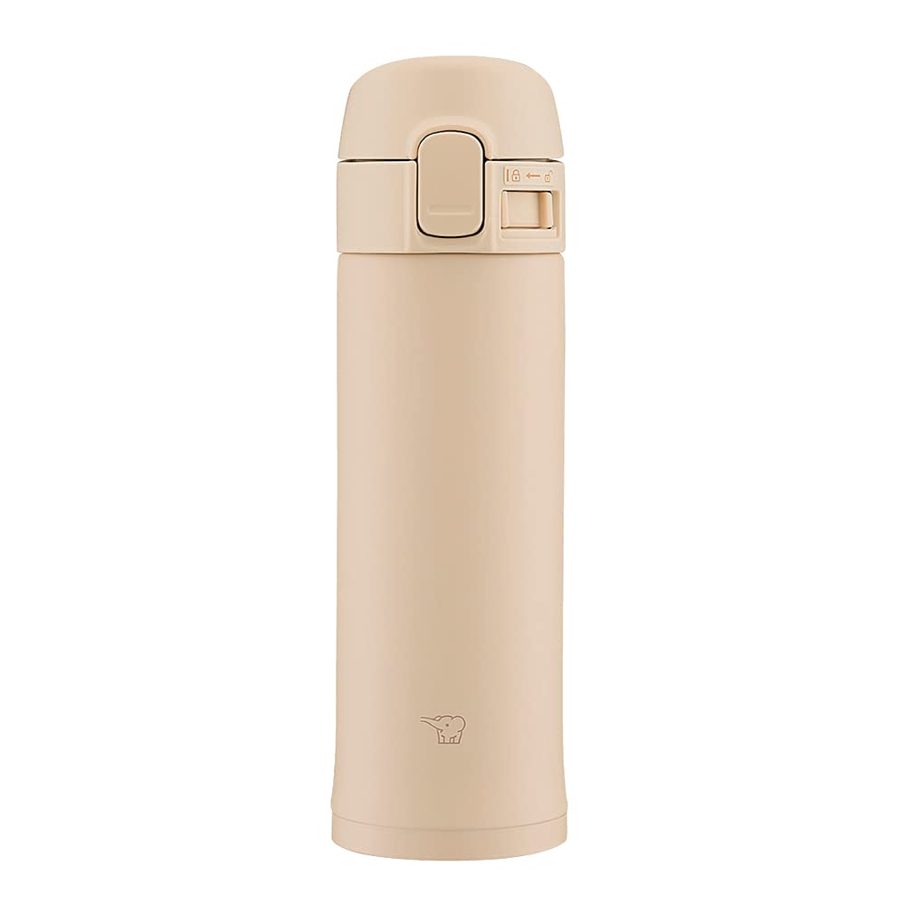 Zojirushi SM-PD30-CM Zojirushi Water Bottle, One-Touch Stainless Steel Mug, 0.3 L., Beige