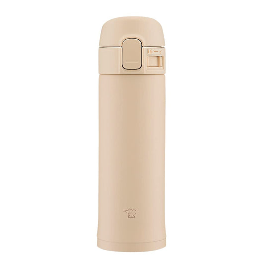 Zojirushi SM-PD30-CM Zojirushi Water Bottle, One-Touch Stainless Steel Mug, 0.3 L., Beige