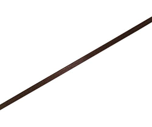 HEIKO 62-0976-43 Single Satin Ribbon, 0.2 inch (6 mm) Width x 65.6 ft (20 m) Roll, Dark Brown