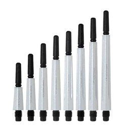 NineDartOut.us Fit Shaft Carbon White Pearl Normal 4 Pack (Locked) (#1-13.0mm - Extra Short)
